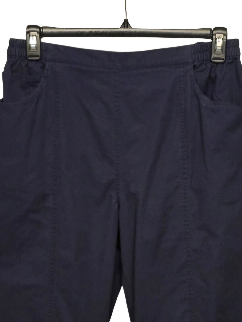 C.D. Daniels Navy Pull-On Capris with Side Pockets - Picture 4 of 7